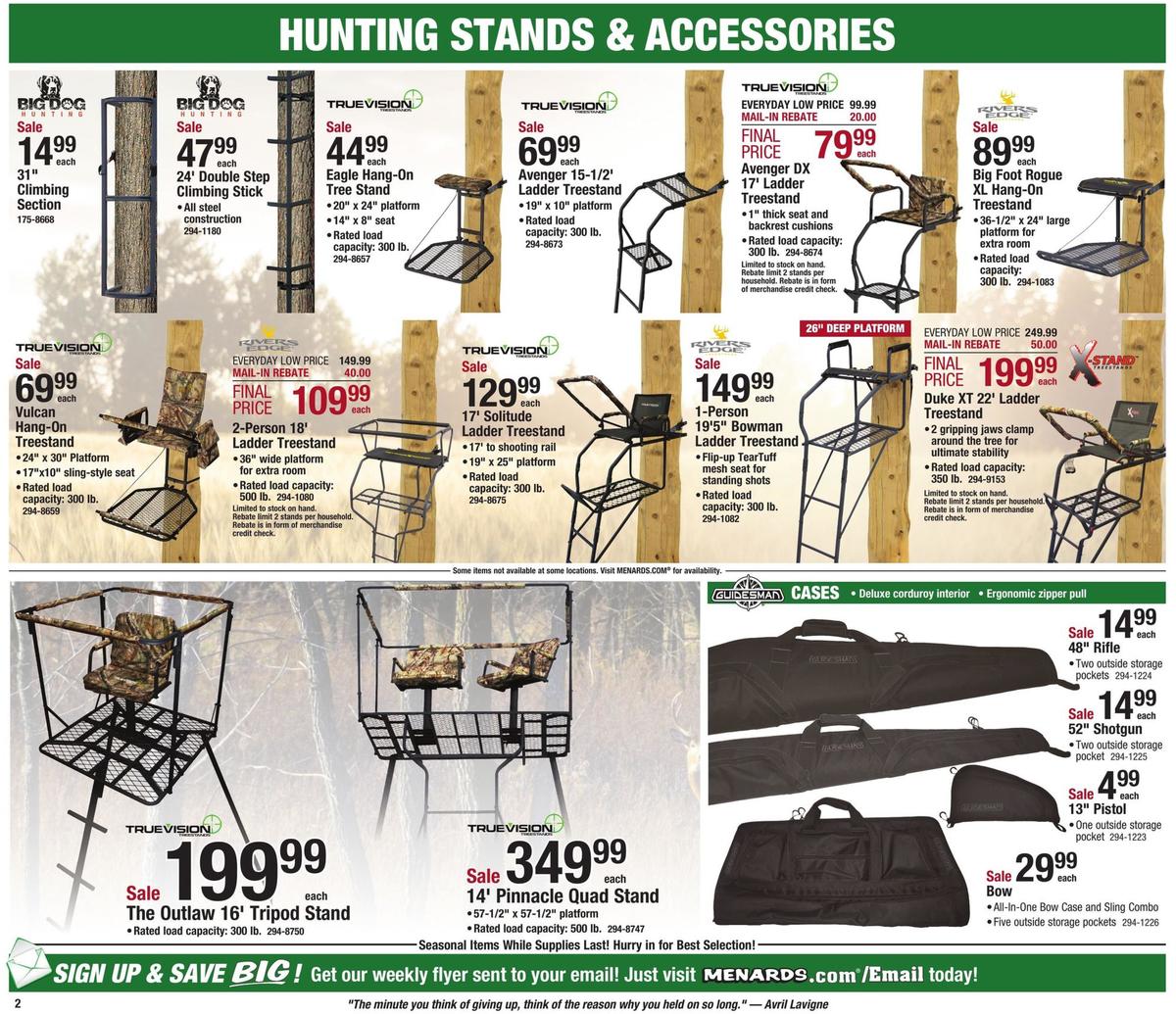 Menards Weekly Ad from October 27