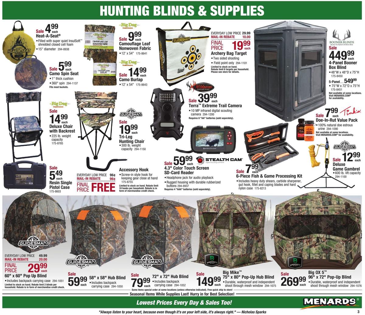 Menards Weekly Ad from October 27