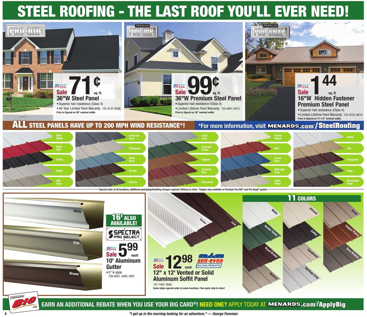 Menards Weekly Ad from October 27