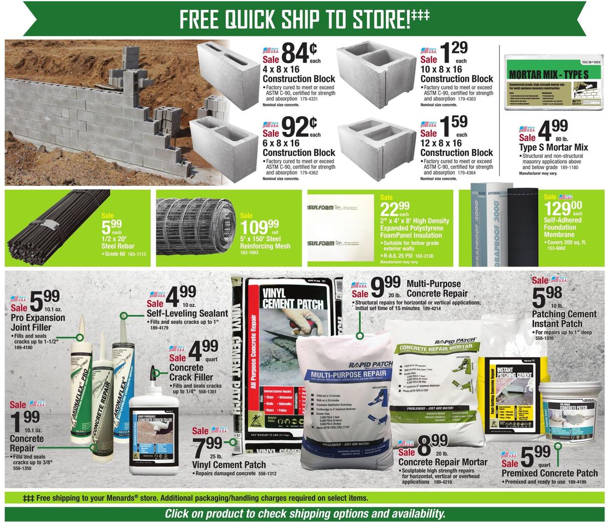 Menards Weekly Ad from October 27