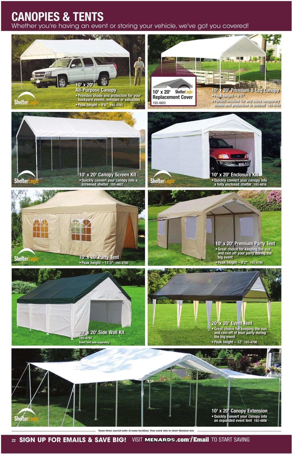 Menards Outdoor Storage Catalog Weekly Ad from August 1