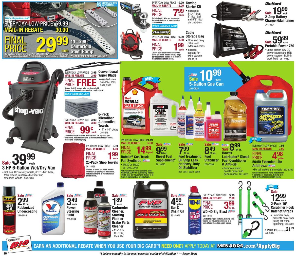 Menards Weekly Ad from November 3