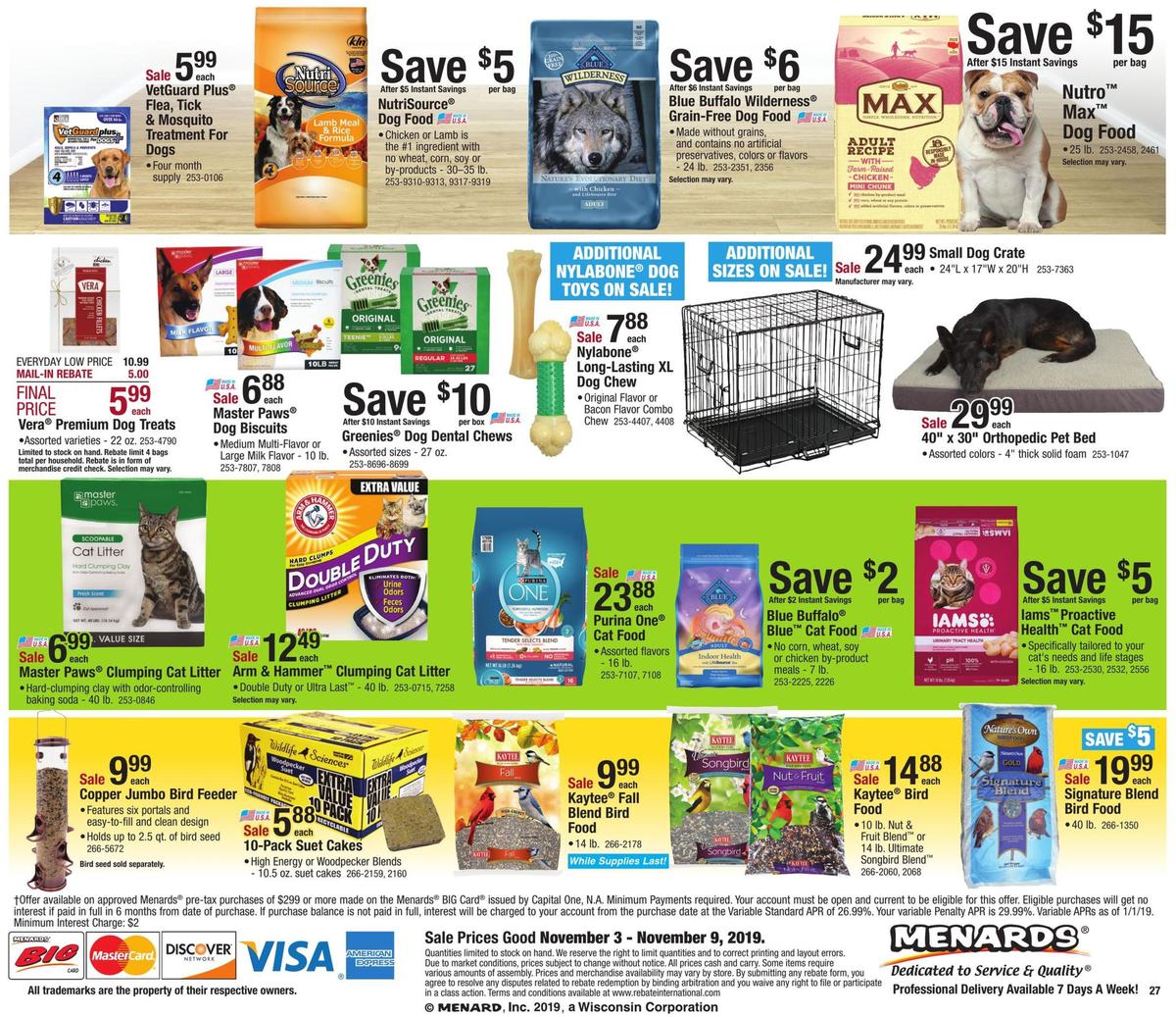 Menards Weekly Ad from November 3