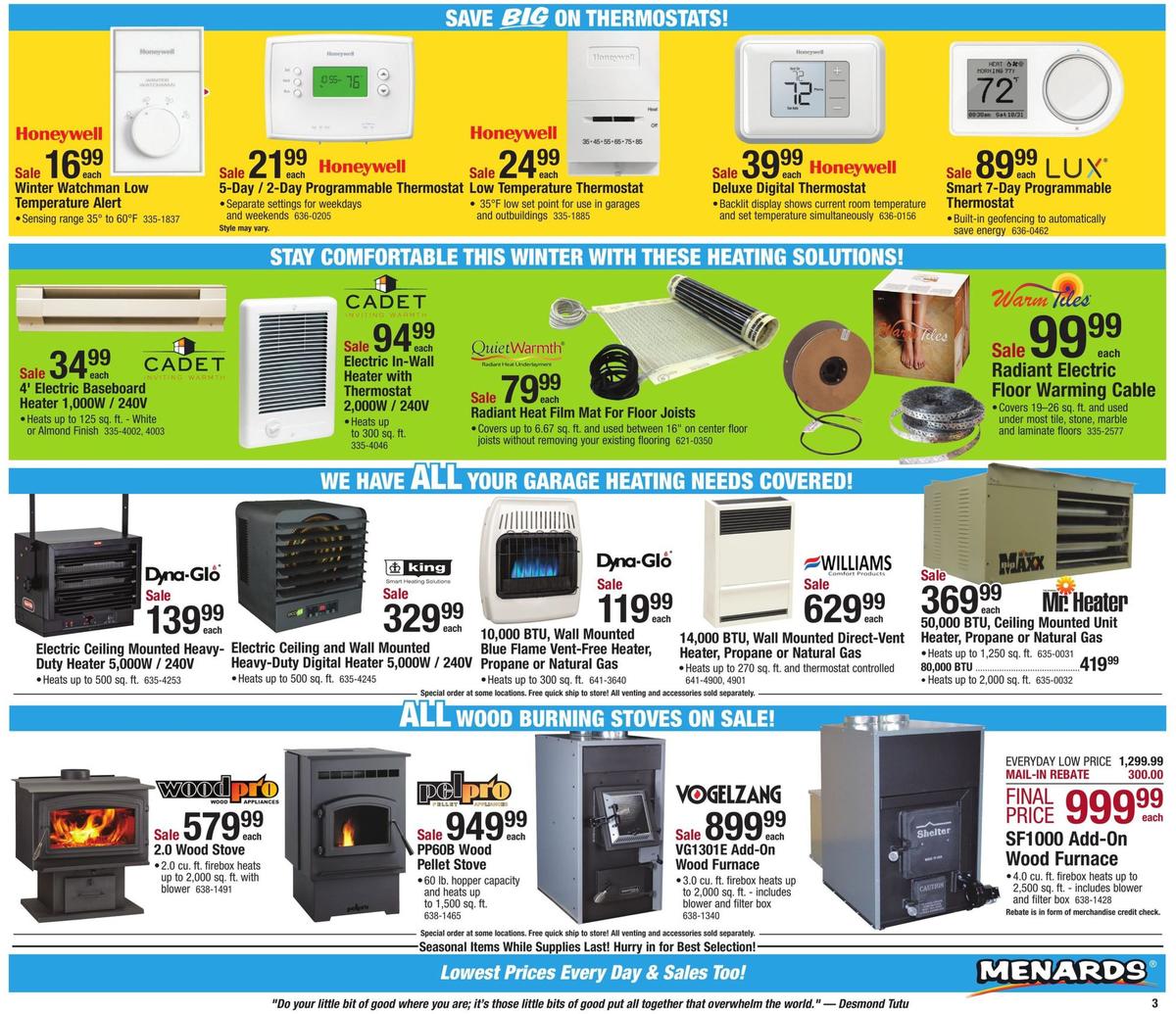 Menards Weekly Ad from November 3