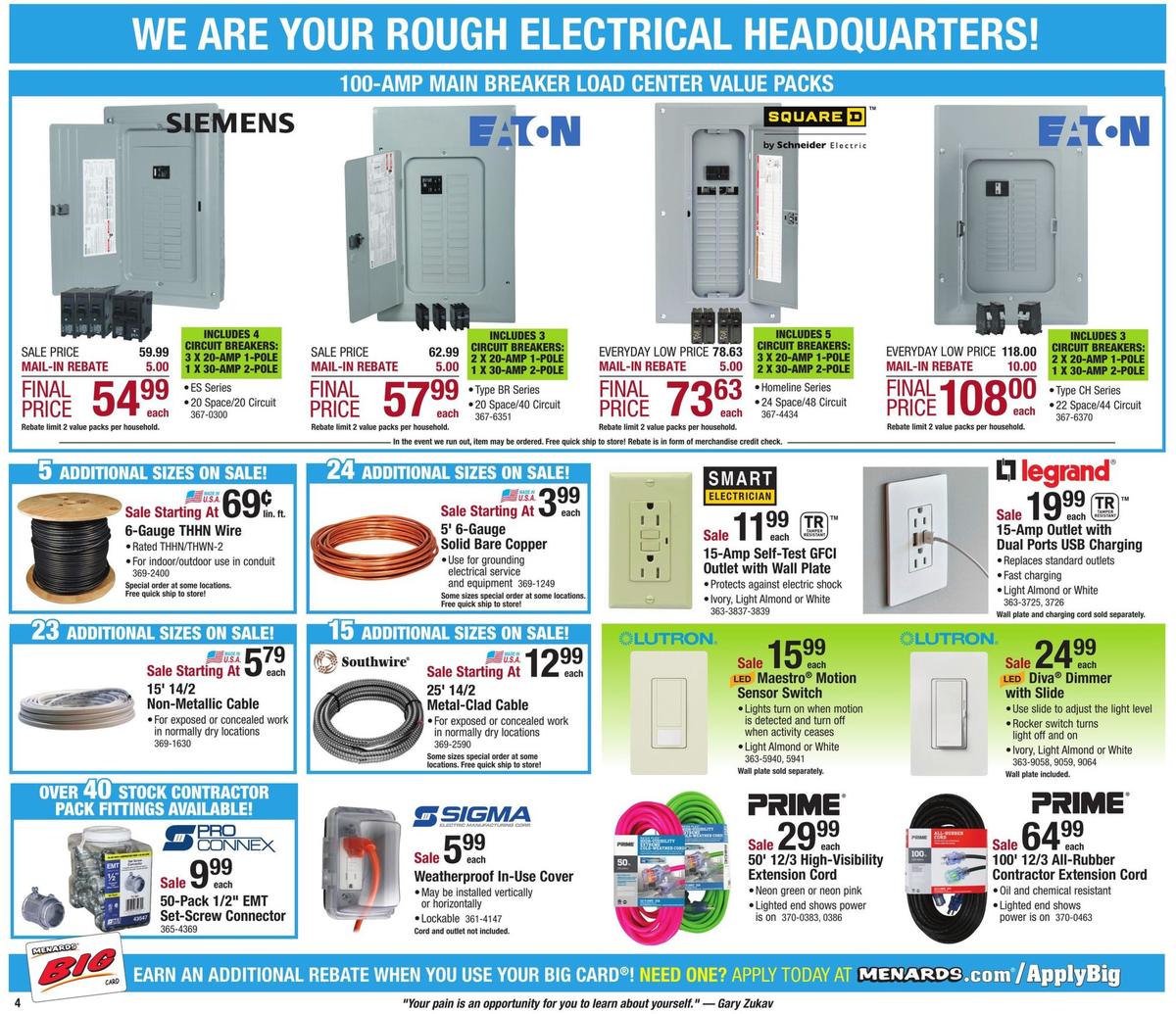 Menards Weekly Ad from November 3