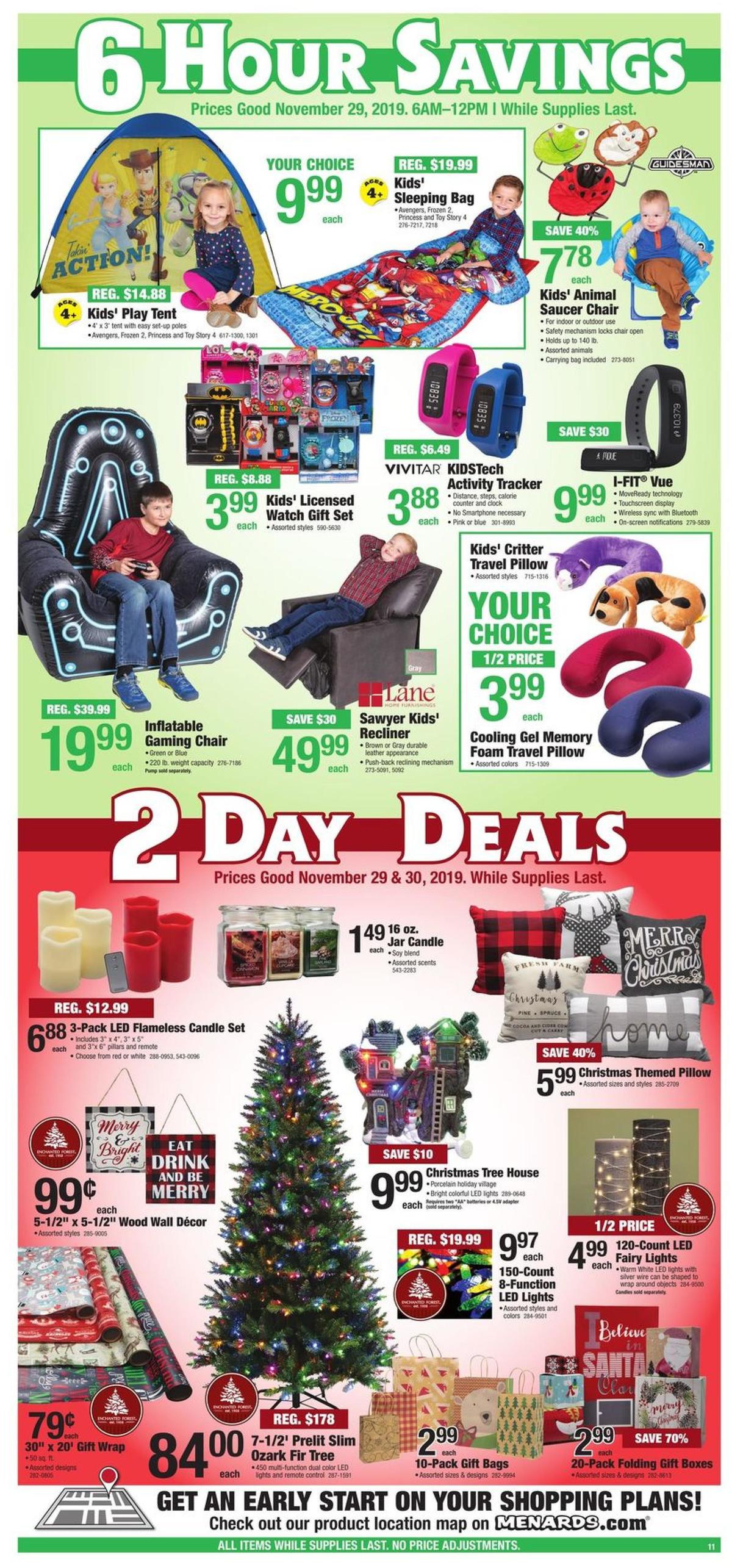 Menards Black Friday Sale Weekly Ad from November 29