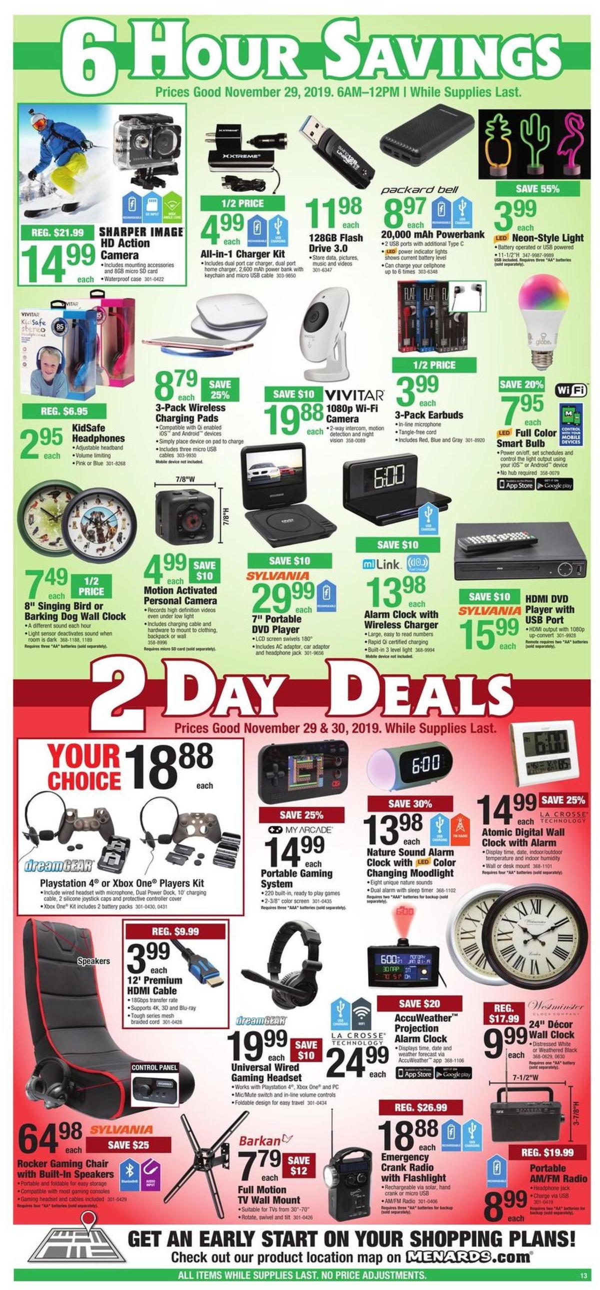 Menards Black Friday Sale Weekly Ad from November 29