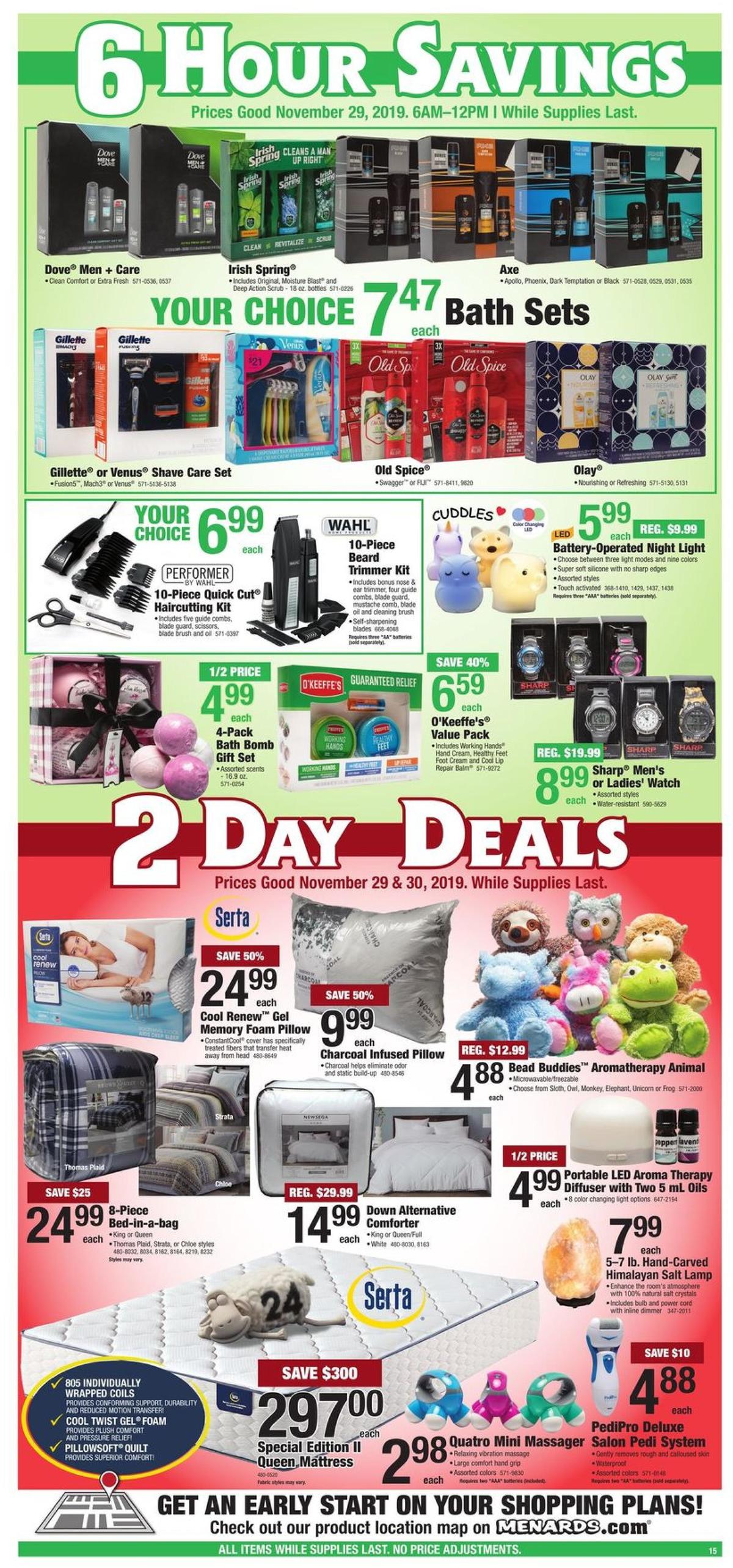 Menards Black Friday Sale Weekly Ad from November 29