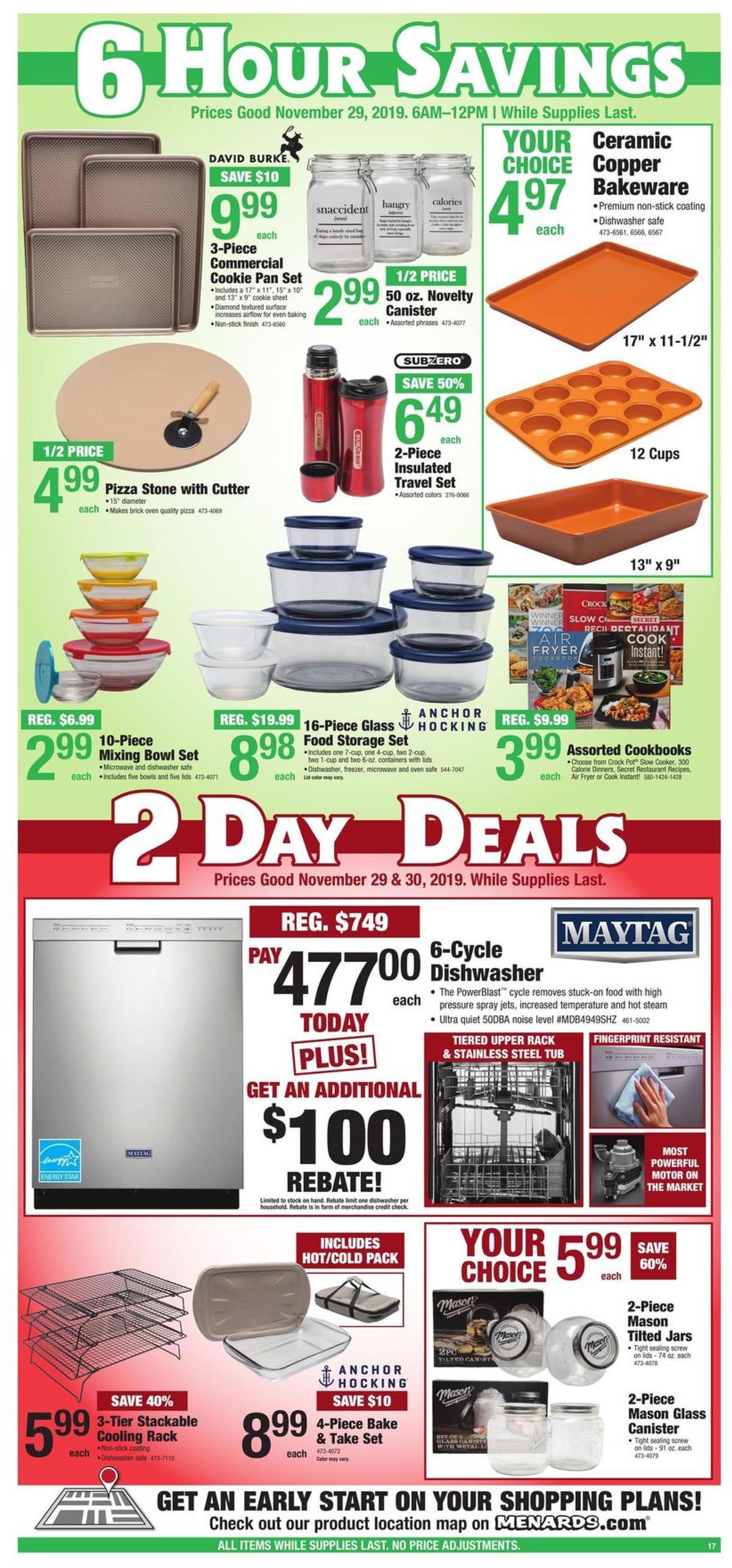 Menards Black Friday Sale Weekly Ad from November 29