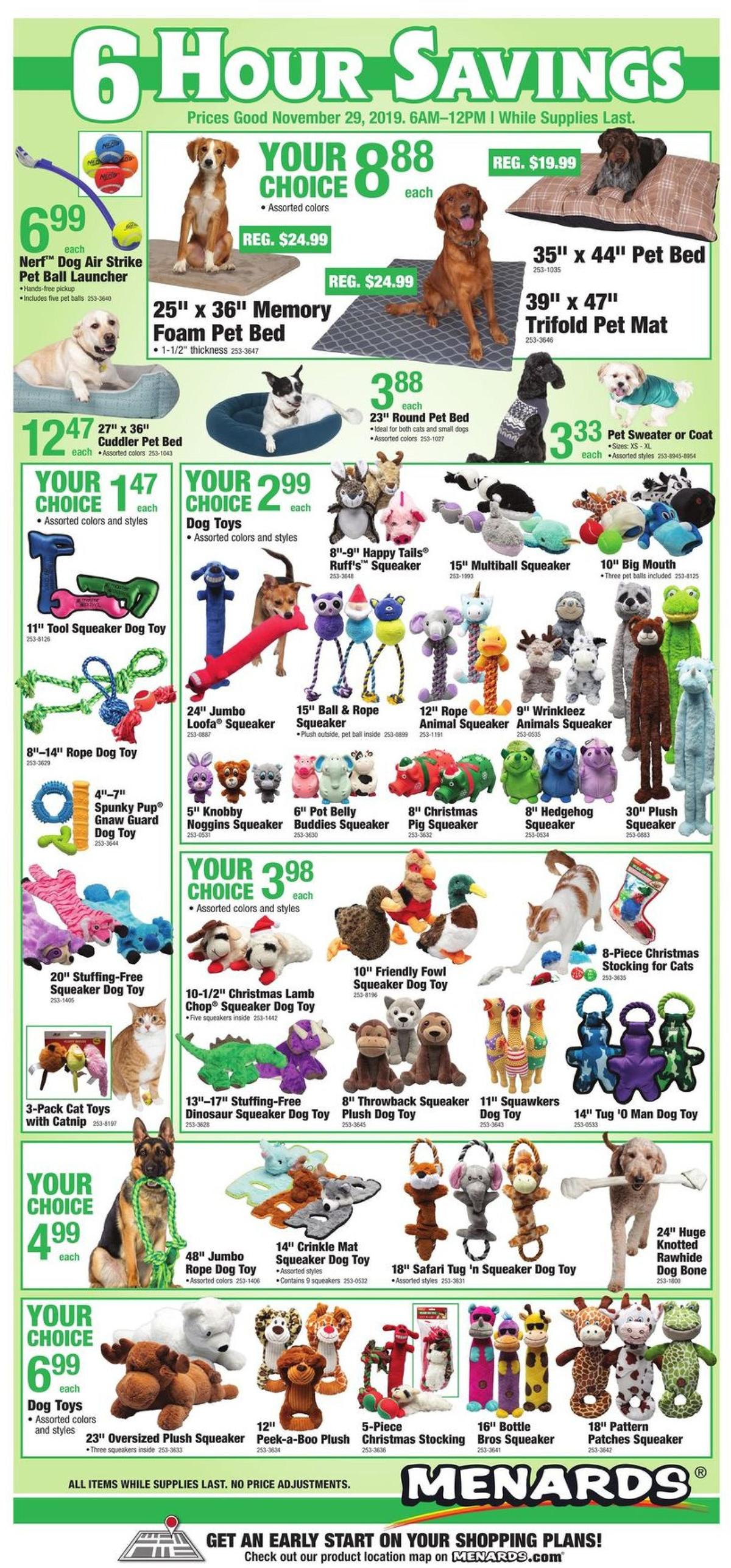 Menards Black Friday Sale Weekly Ad from November 29