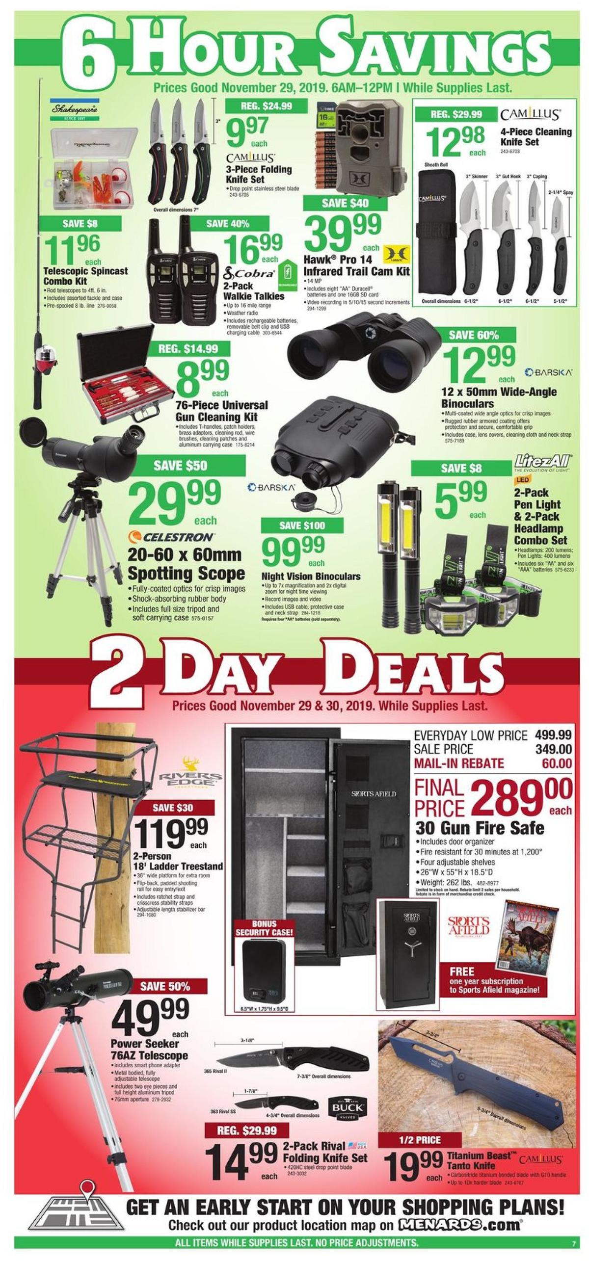 Menards Black Friday Sale Weekly Ad from November 29