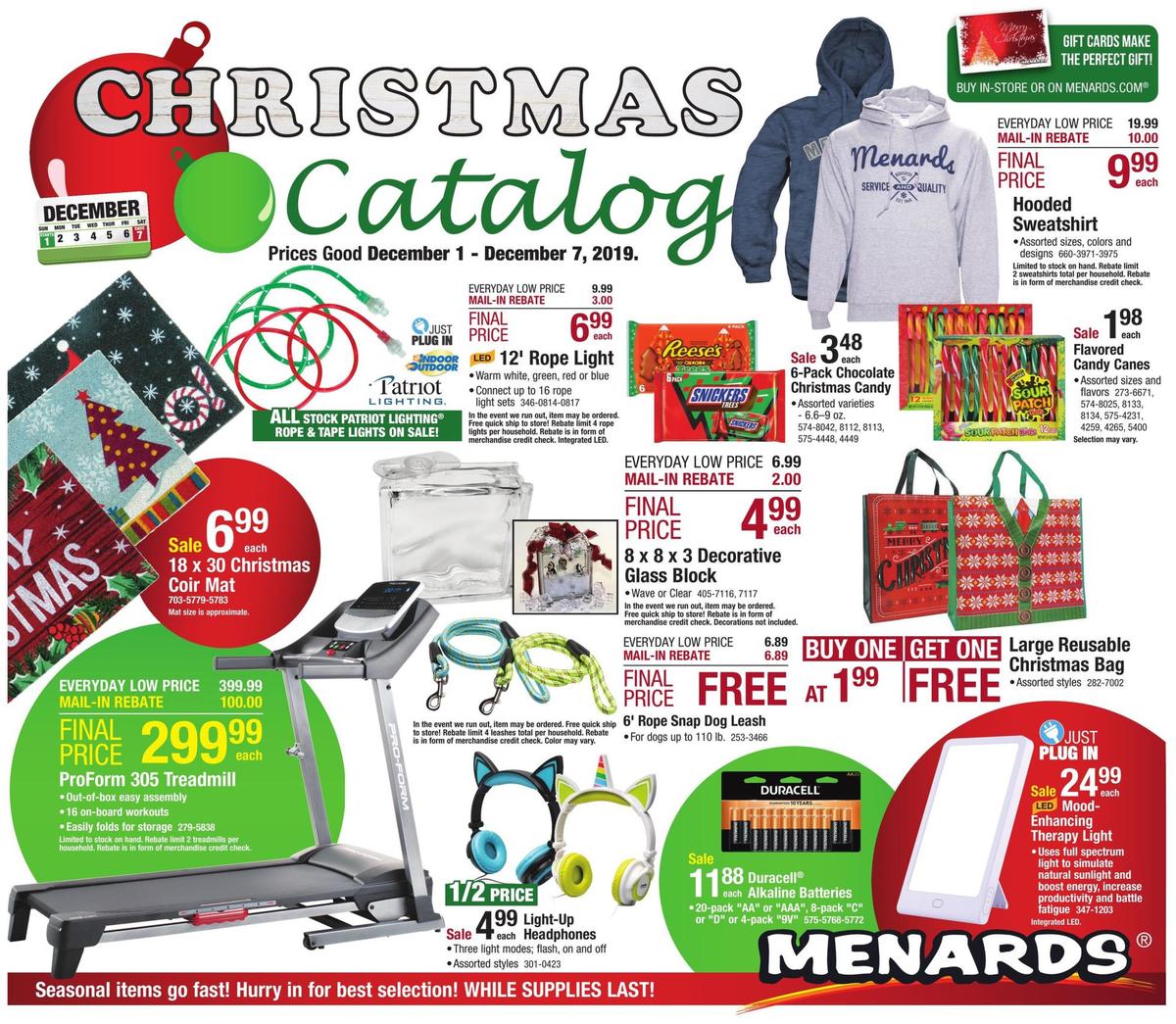 Menards Weekly Ad from December 1