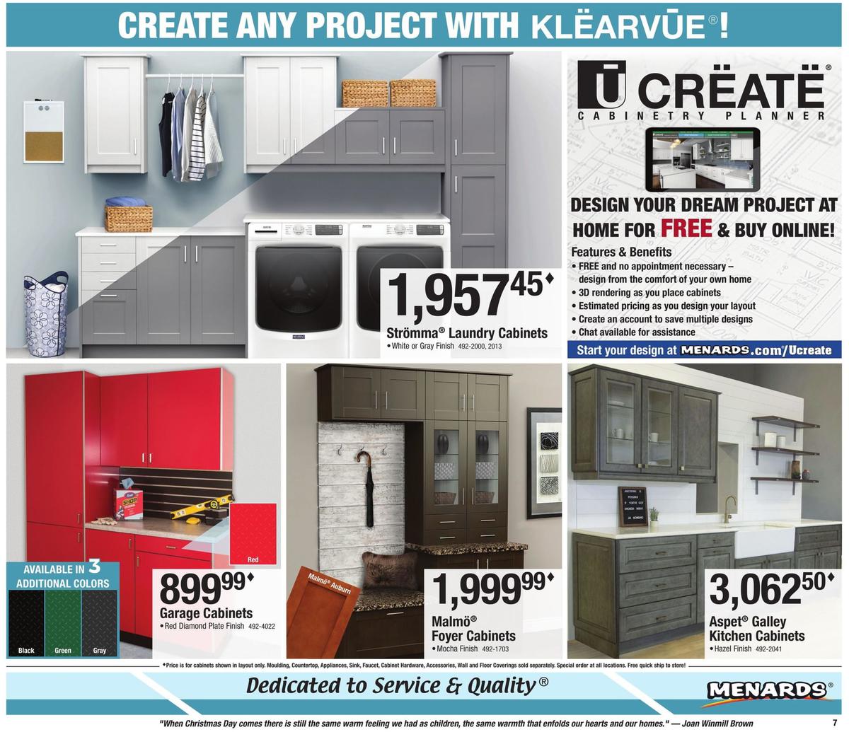 Menards Weekly Ad from December 22