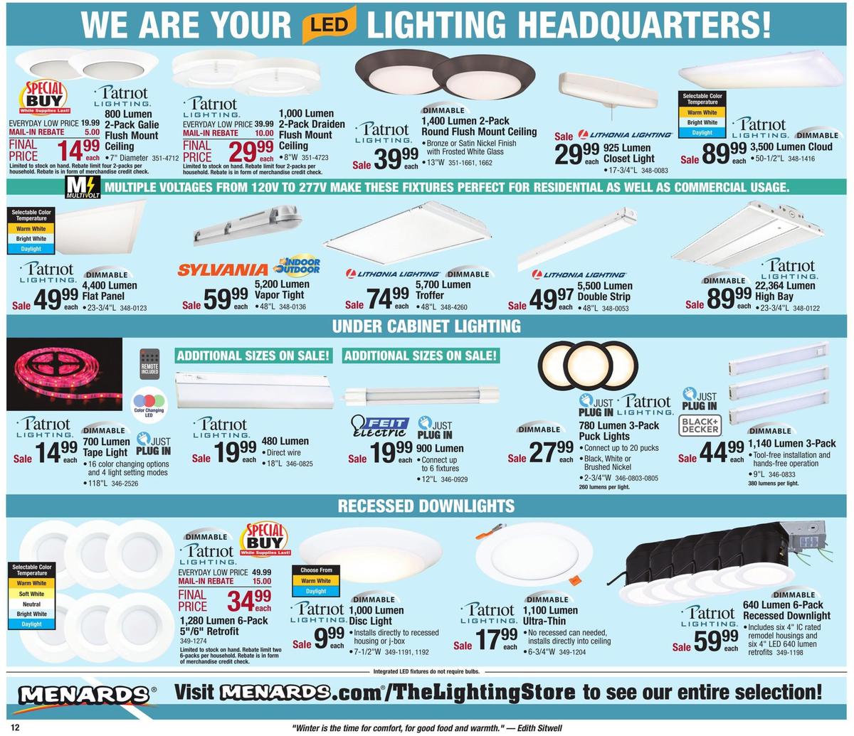 Menards Weekly Ad from December 22