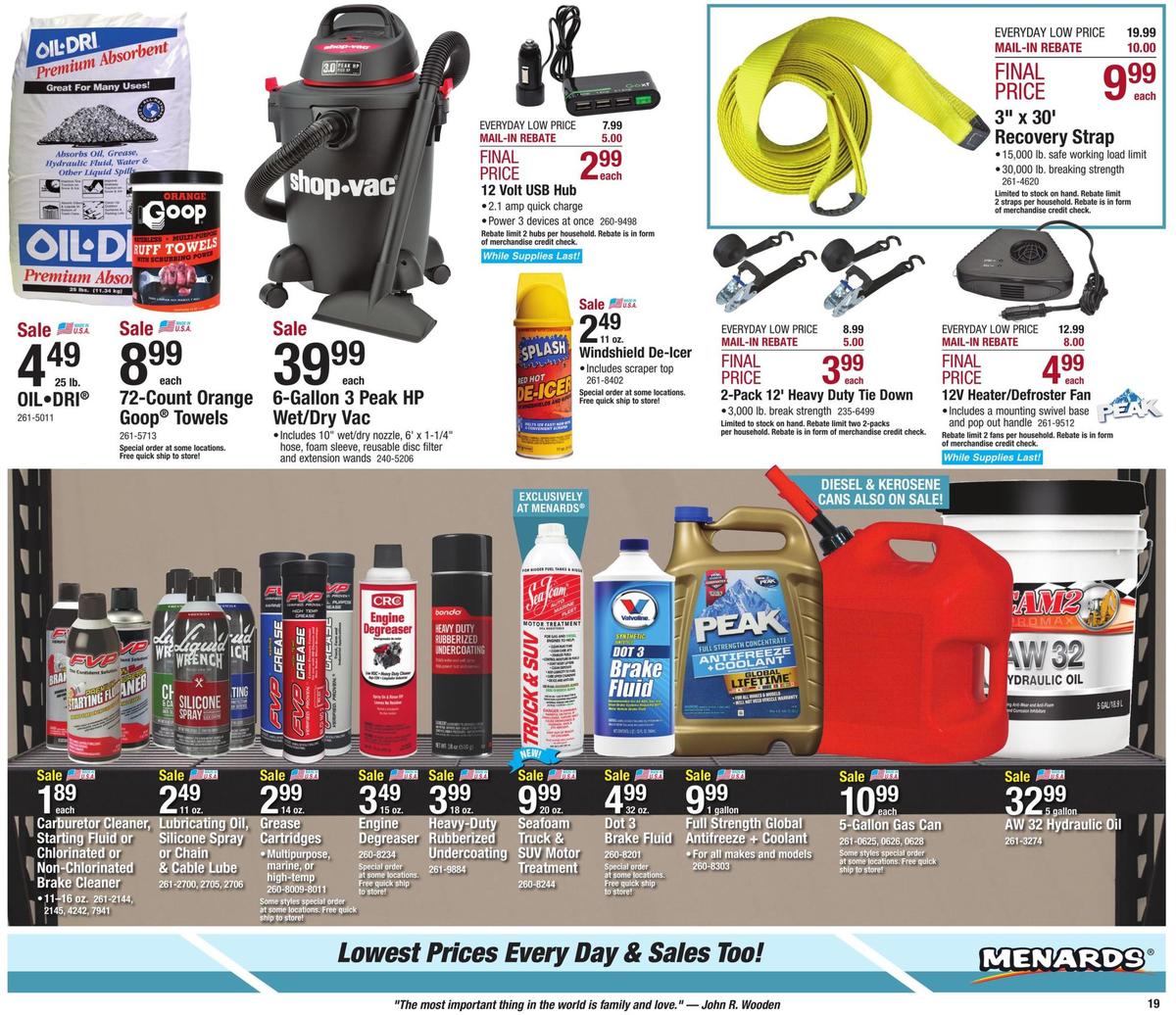 Menards Weekly Ad from December 22