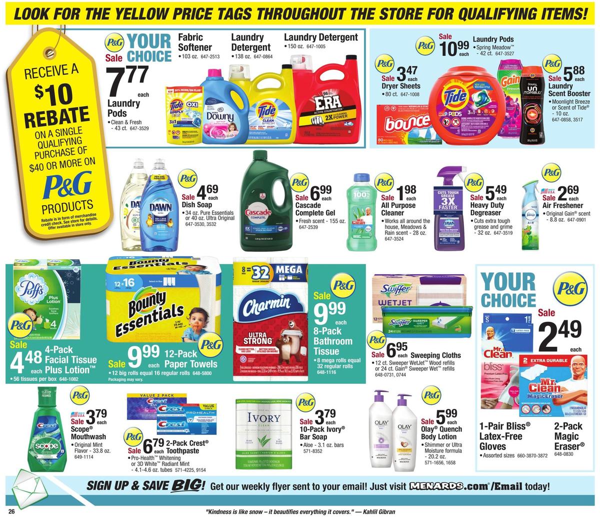 Menards Weekly Ad from December 22