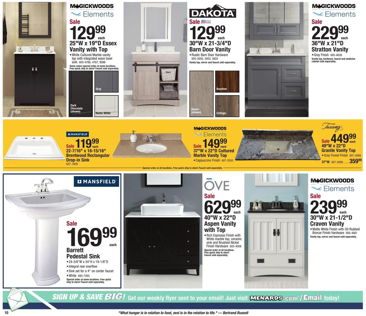 Menards Weekly Ad from December 29