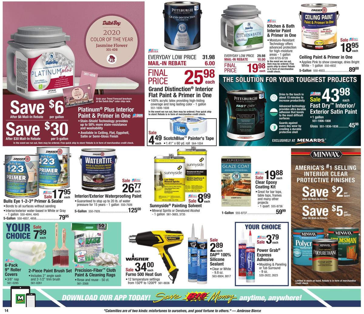 Menards Weekly Ad from December 29