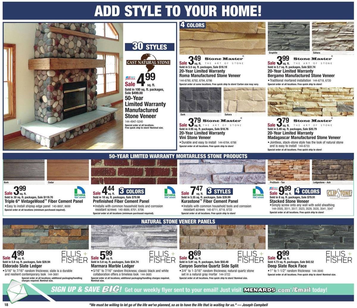 Menards Weekly Ad from December 29