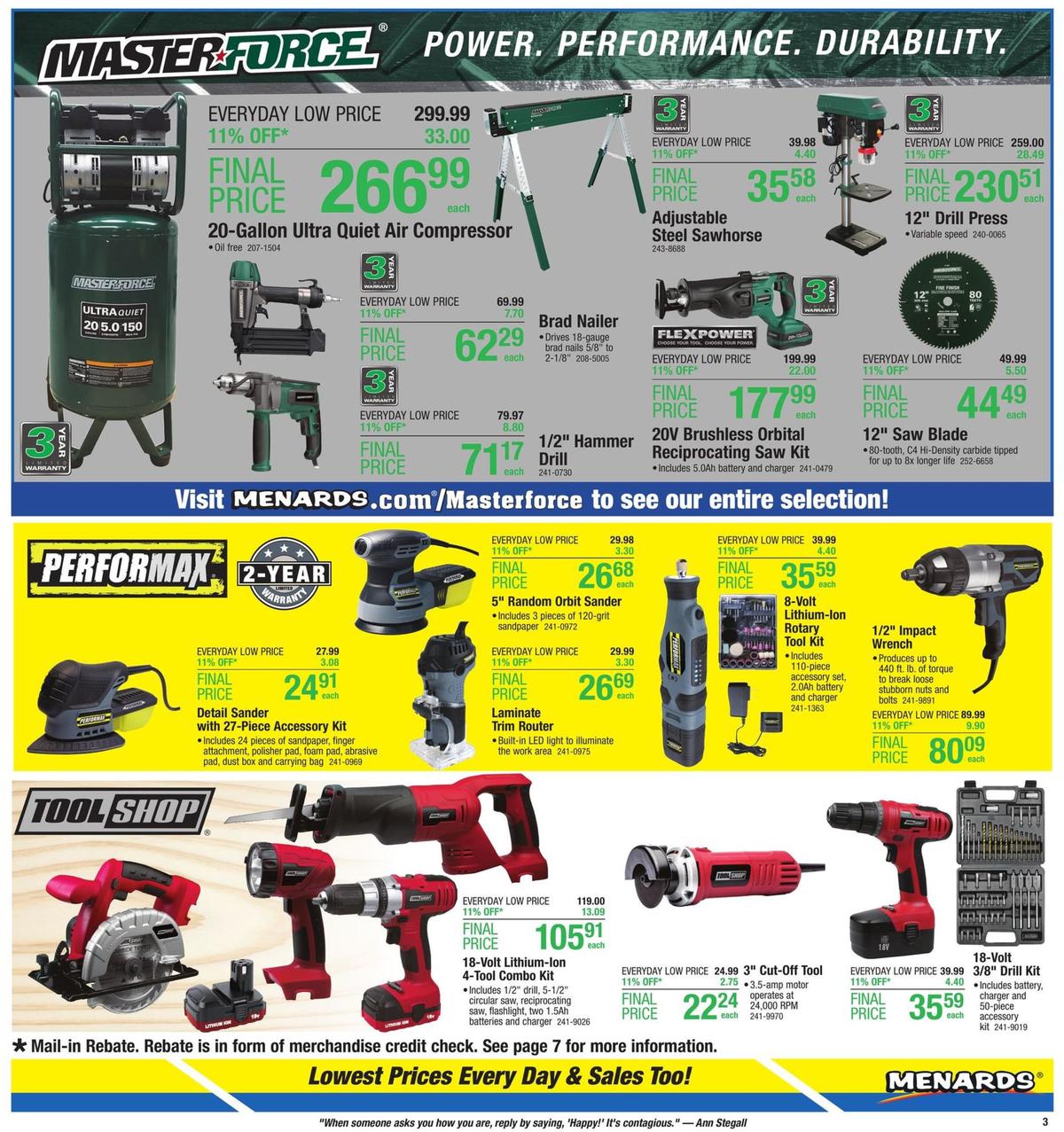 Menards Weekly Ad from January 5