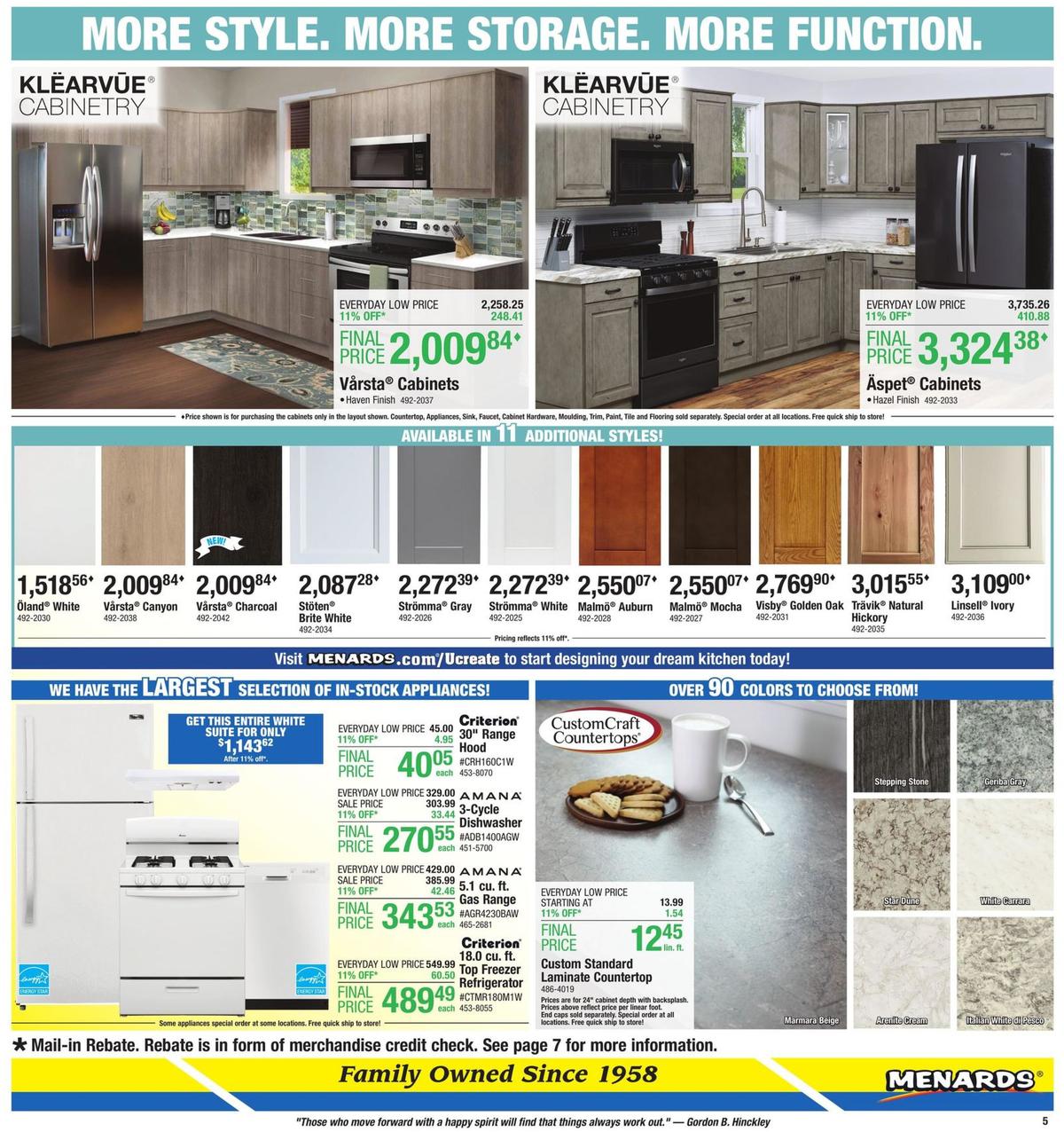 Menards Weekly Ad from January 5