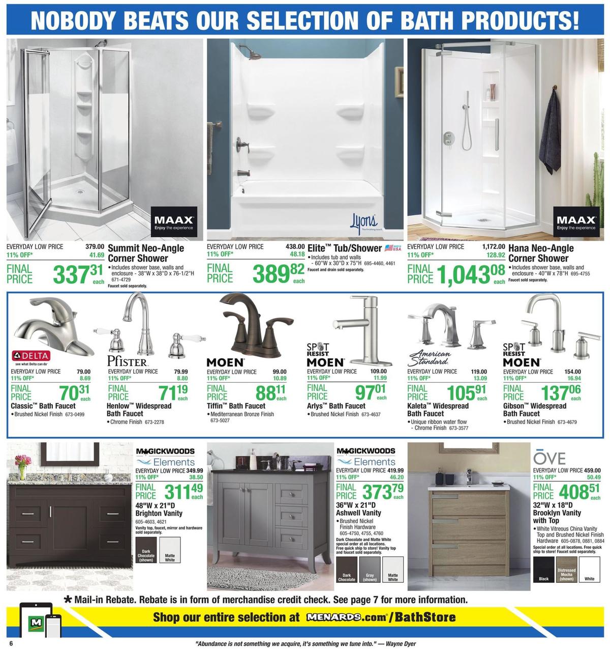 Menards Weekly Ad from January 5