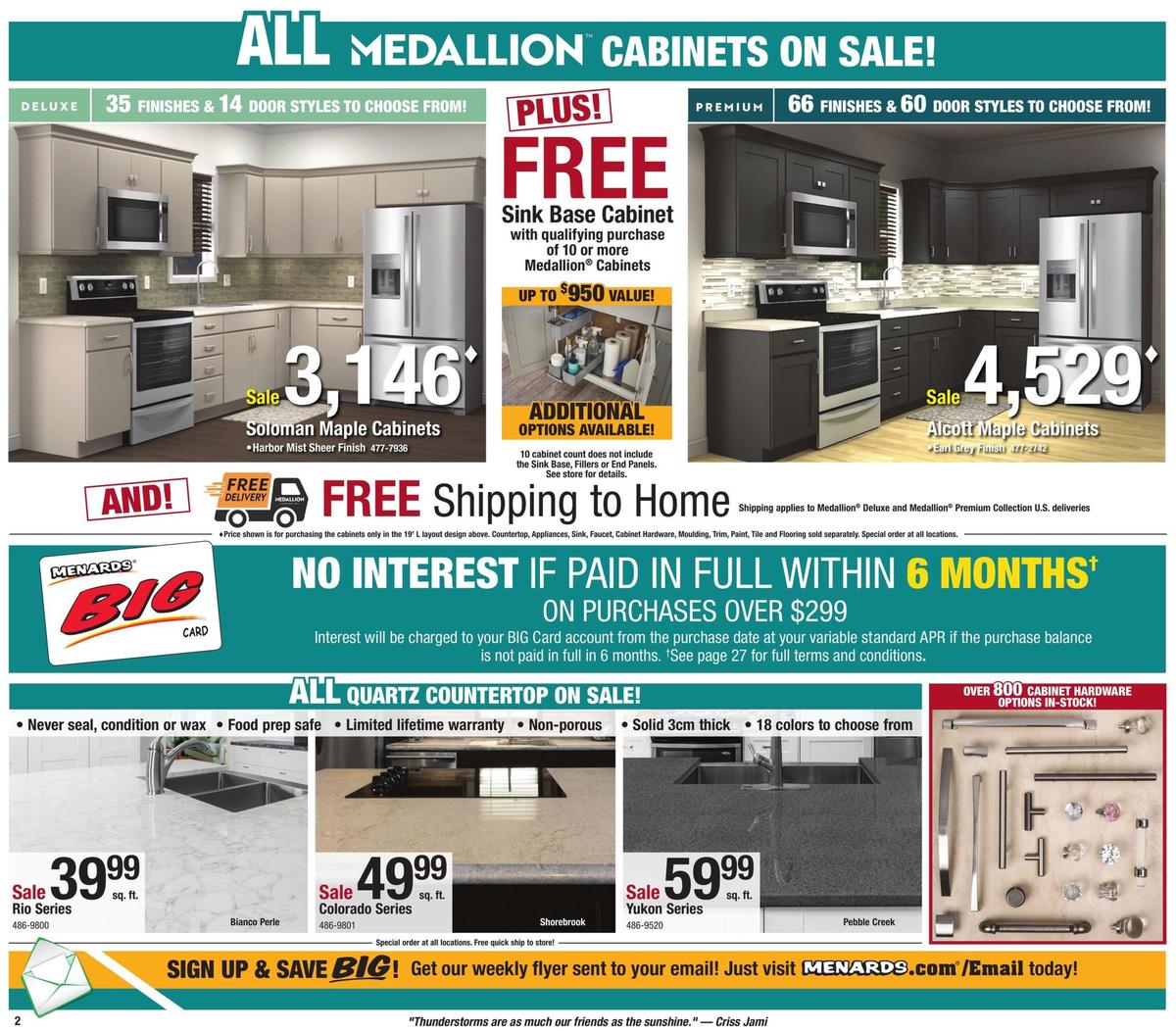 Menards Weekly Ad from January 12