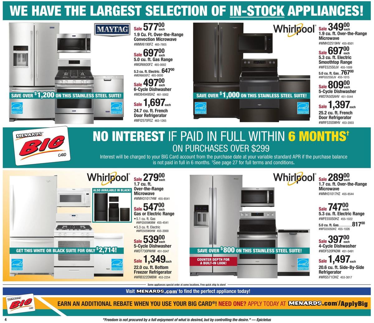 Menards Weekly Ad from January 12