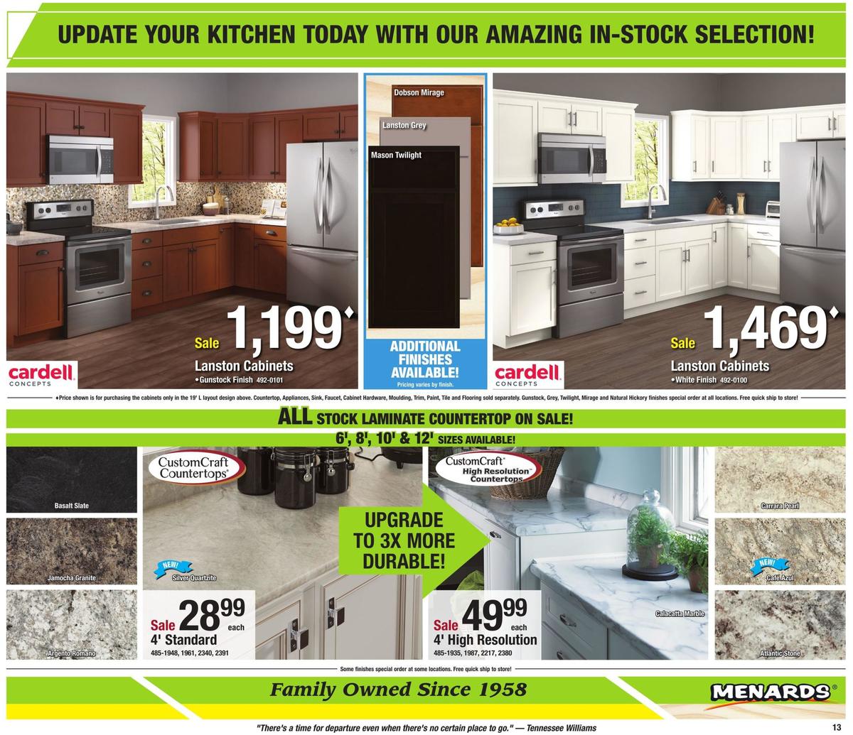 Menards Weekly Ad from January 26