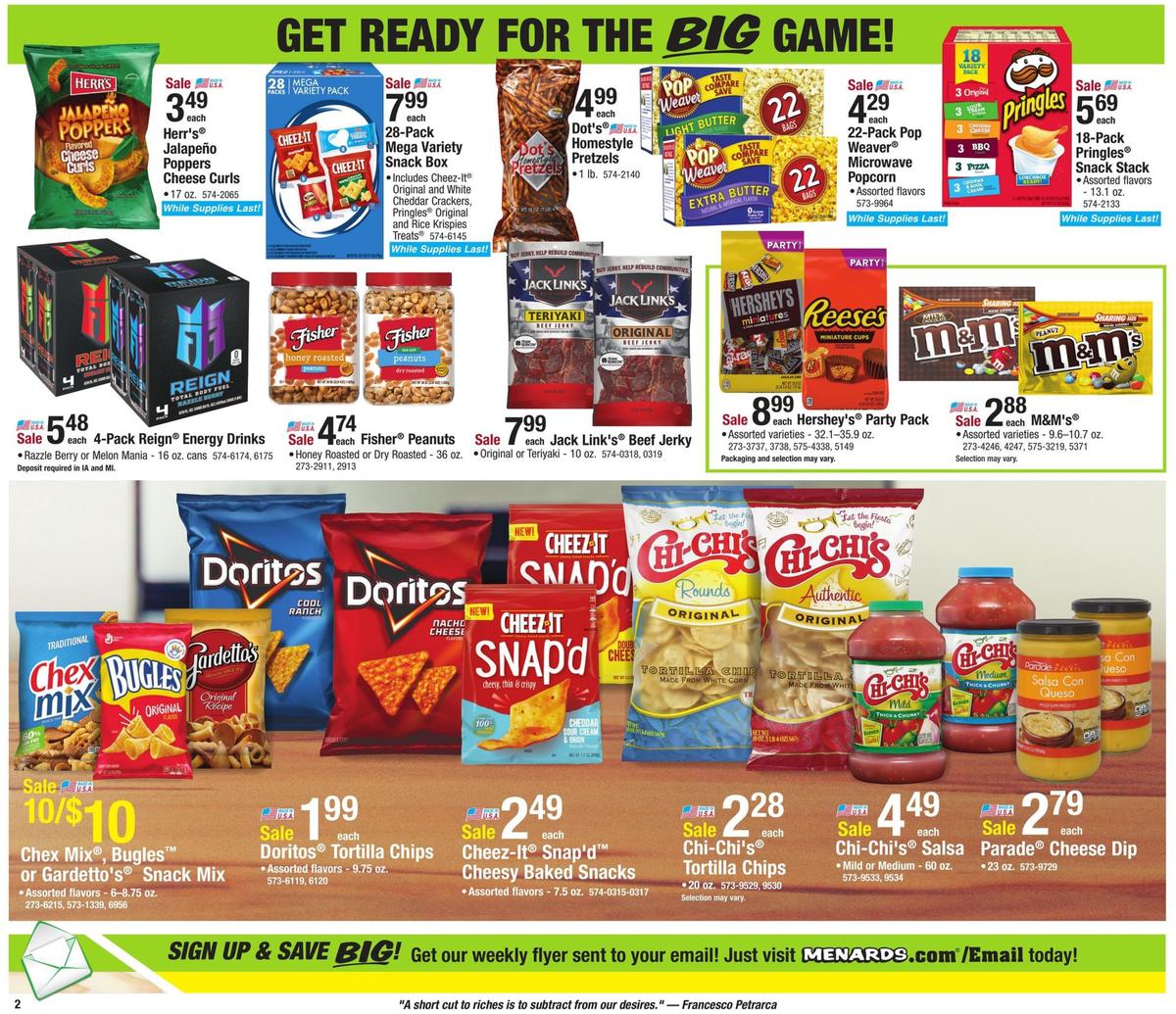 Menards Weekly Ad from January 26