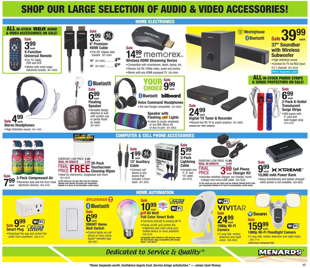 Menards Weekly Ad from January 26
