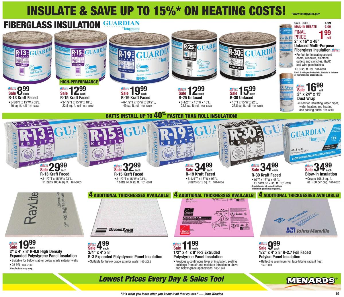 Menards Weekly Ad from January 26