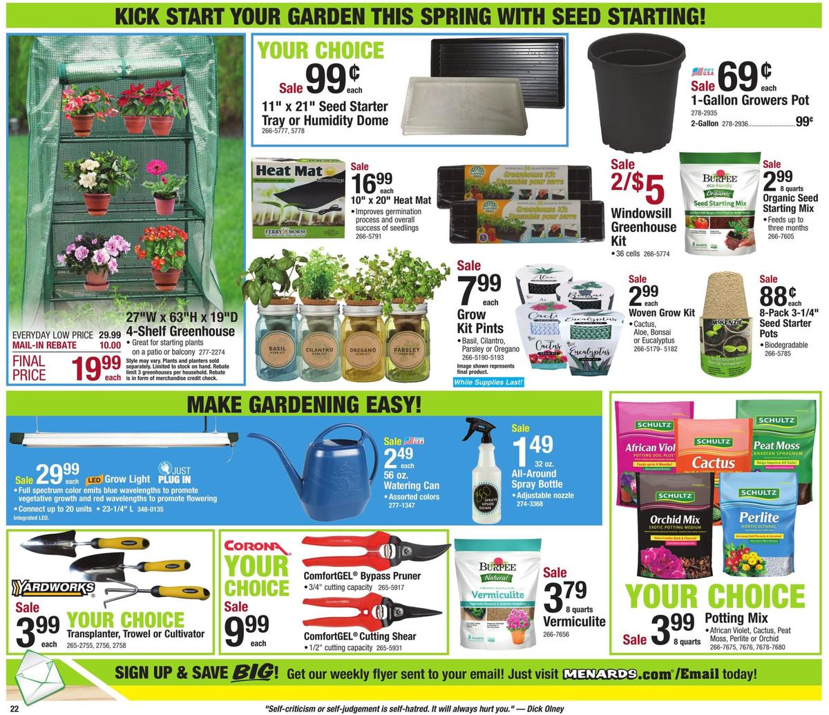 Menards Weekly Ad from January 26