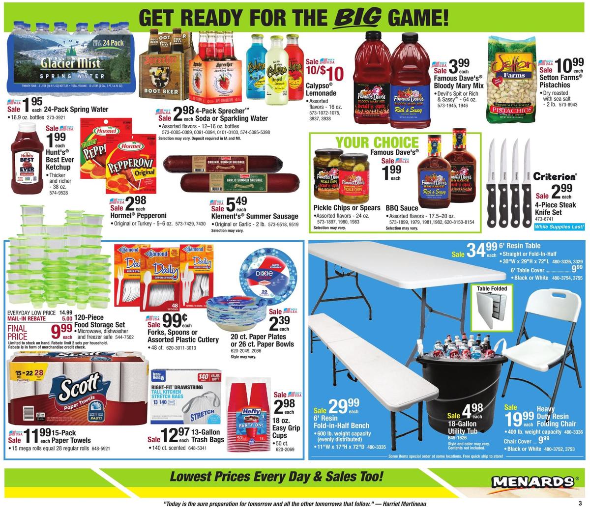 Menards Weekly Ad from January 26
