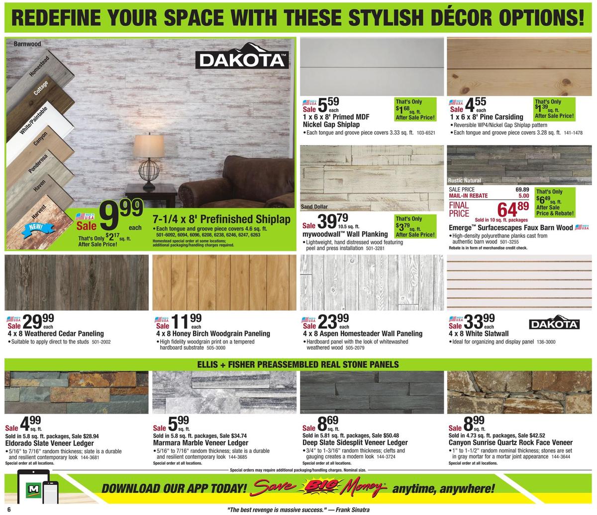 Menards Weekly Ad from January 26