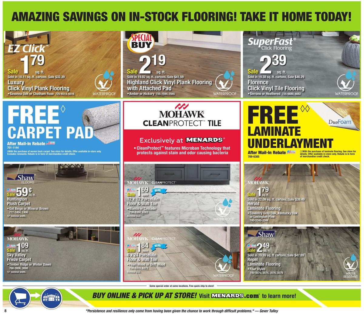 Menards Weekly Ad from January 26