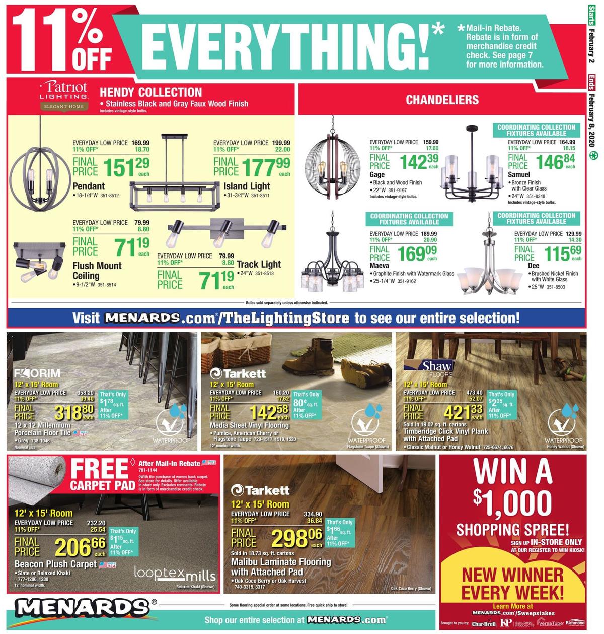 Menards Weekly Ad from February 2
