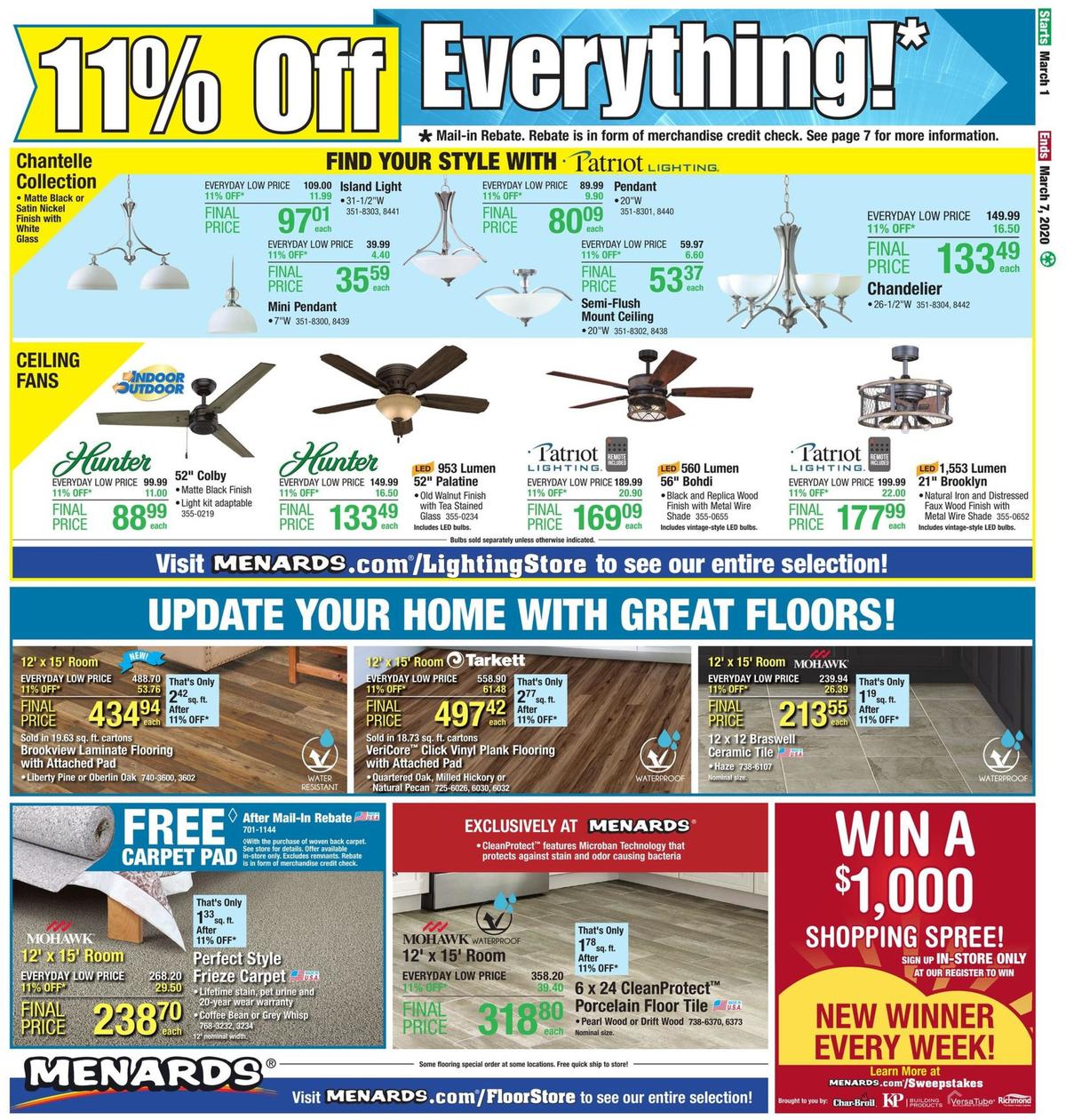Menards Weekly Ad from March 1
