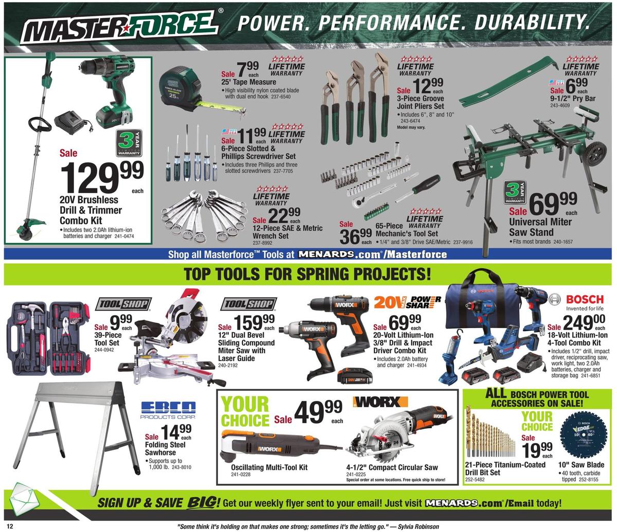 Menards Weekly Ad from March 8