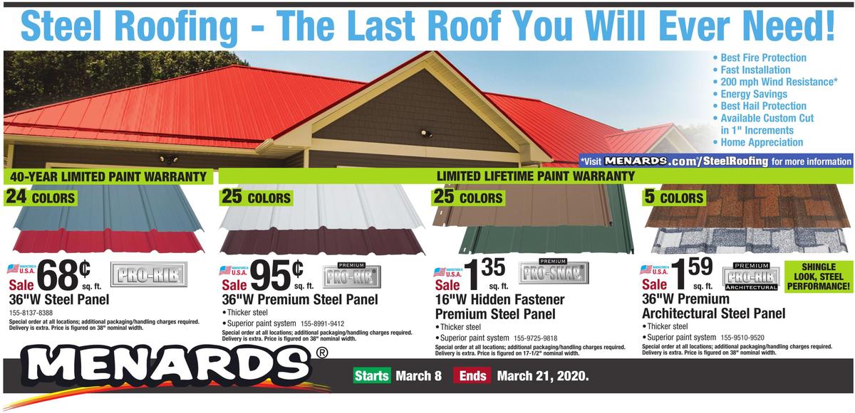 Menards Weekly Ad from March 8