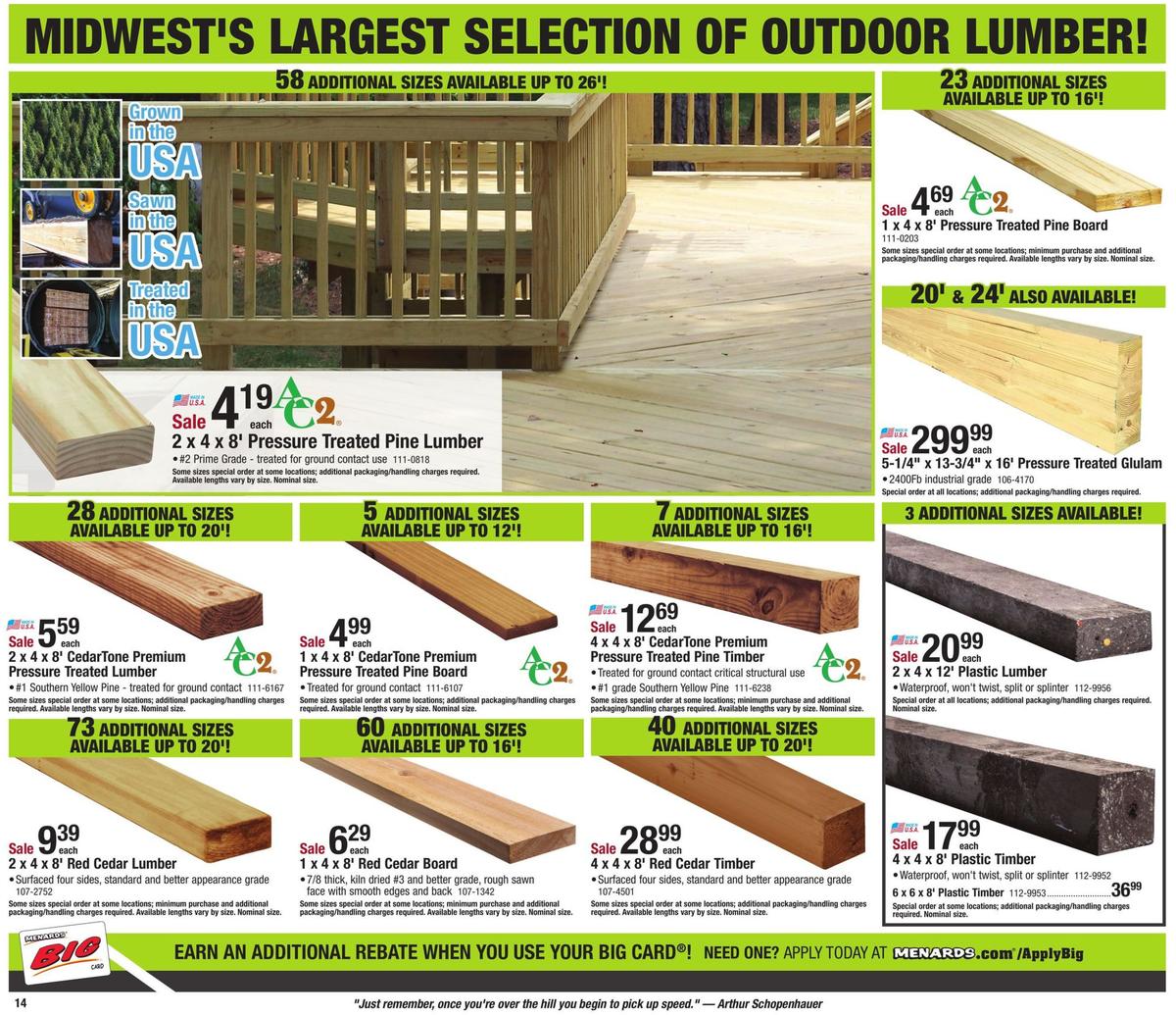 Menards Weekly Ad from March 8