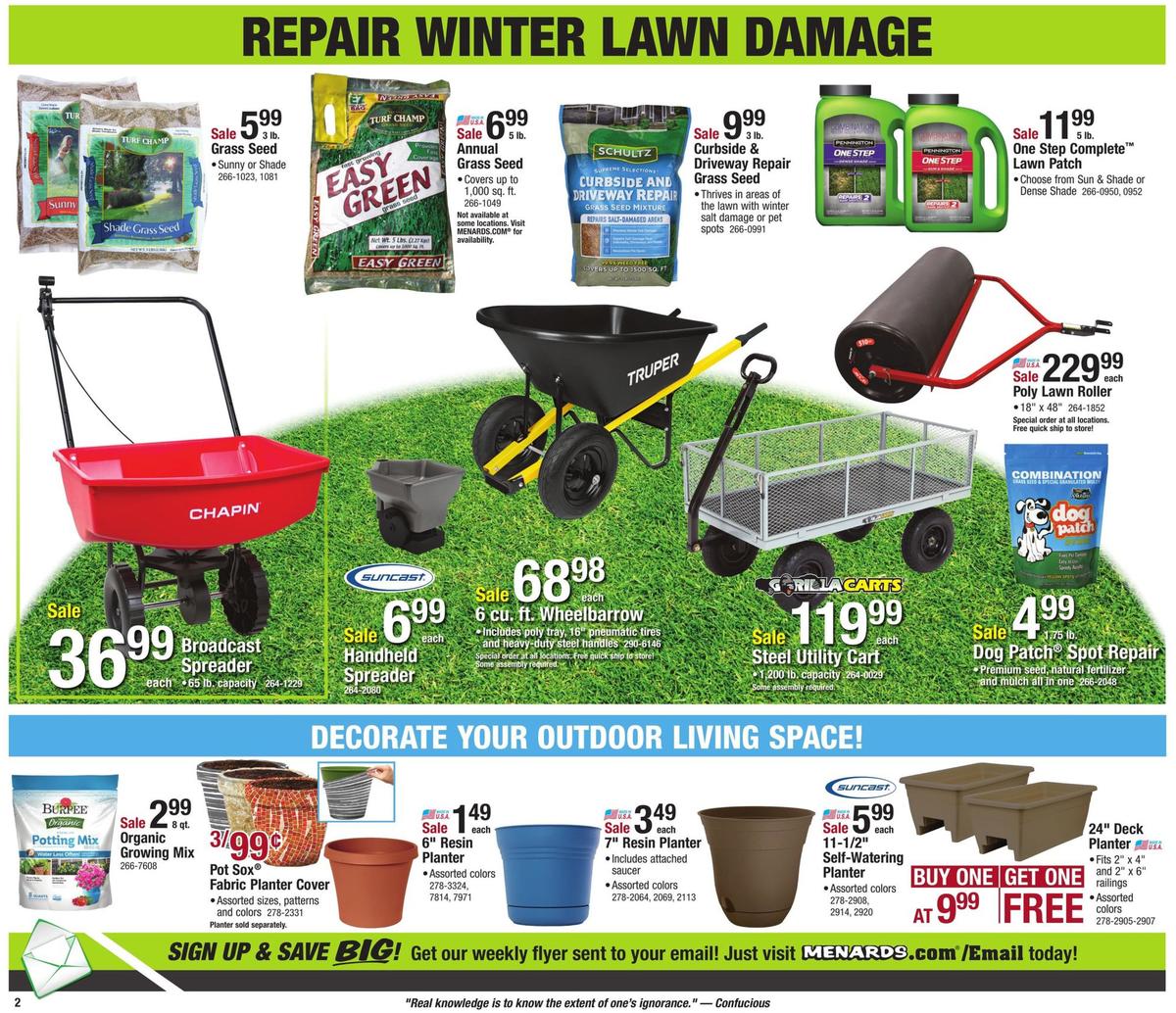 Menards Weekly Ad from March 8