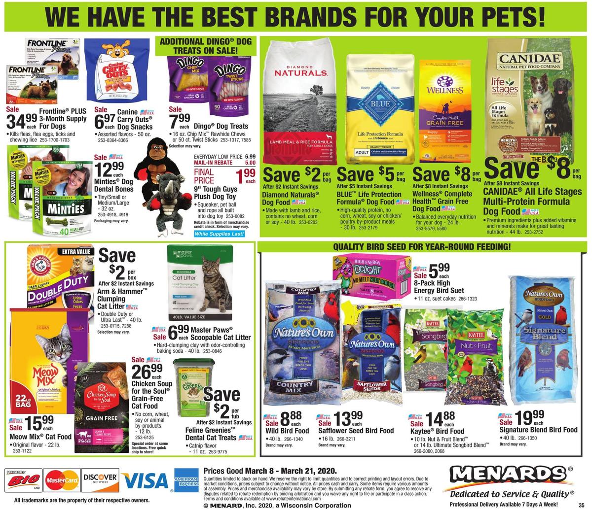 Menards Weekly Ad from March 8