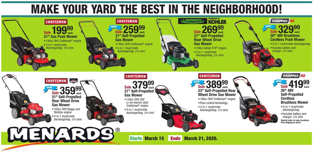 Menards Weekly Ad from March 15
