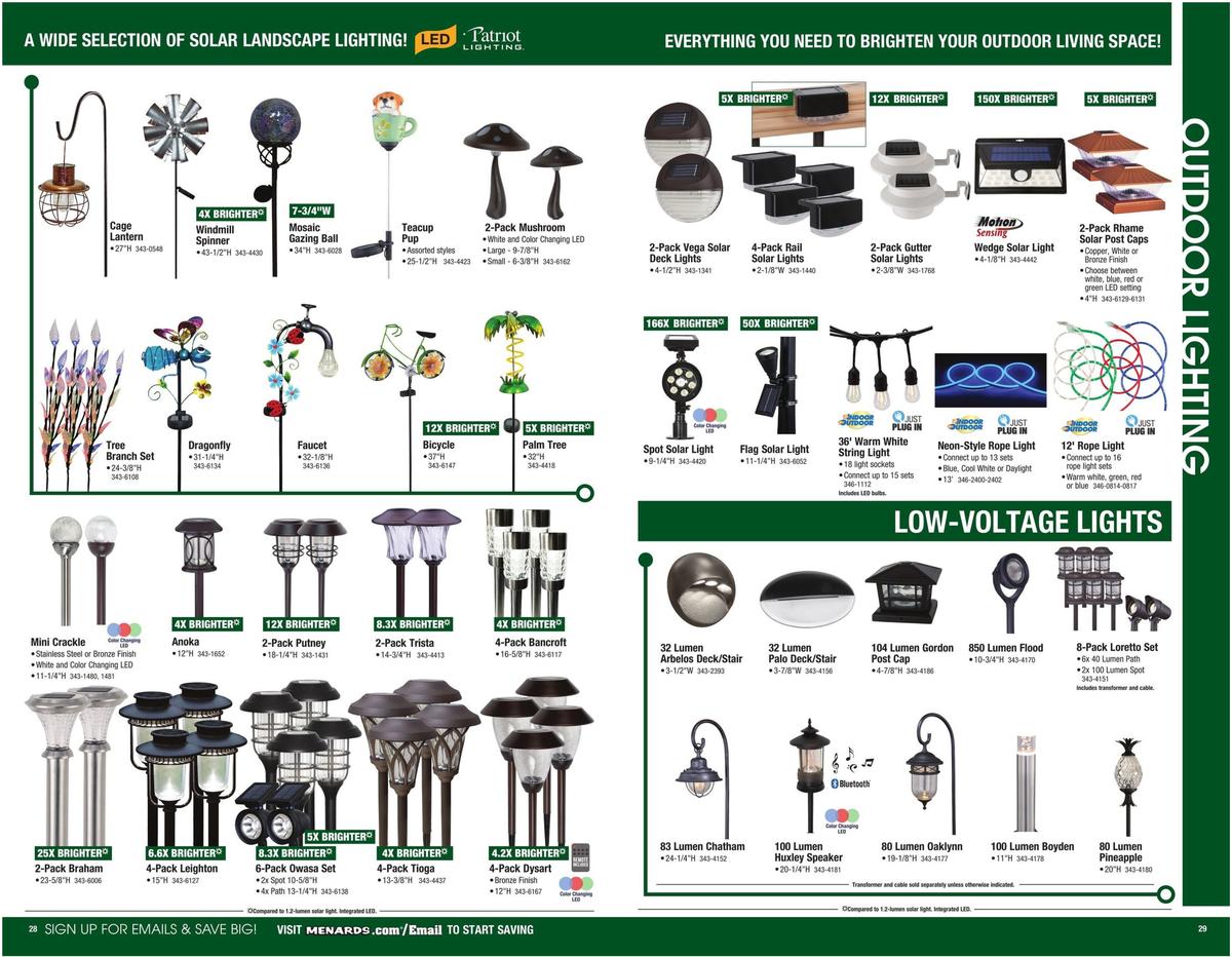 Menards Garden Center Catalog Weekly Ad from March 22