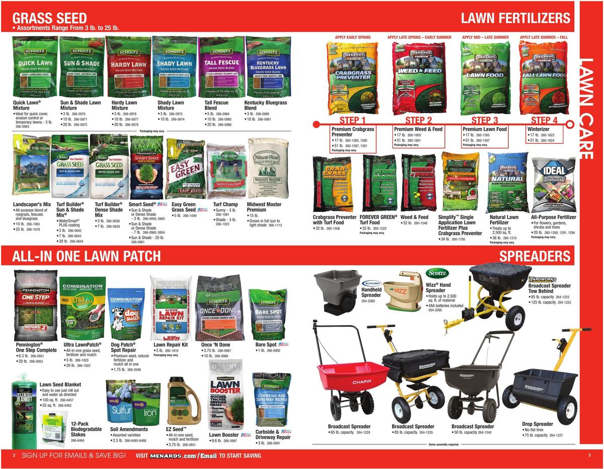 Menards Garden Center Catalog Weekly Ad from March 22