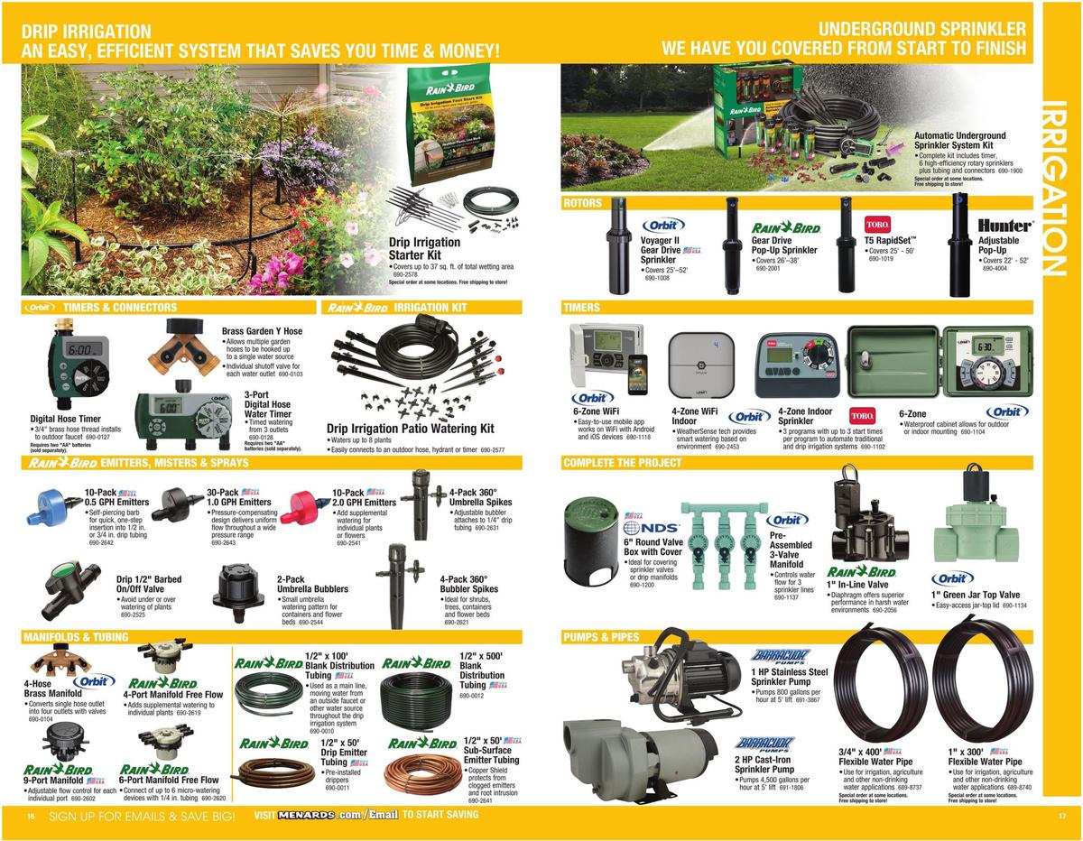 Menards Garden Center Catalog Weekly Ad from March 22