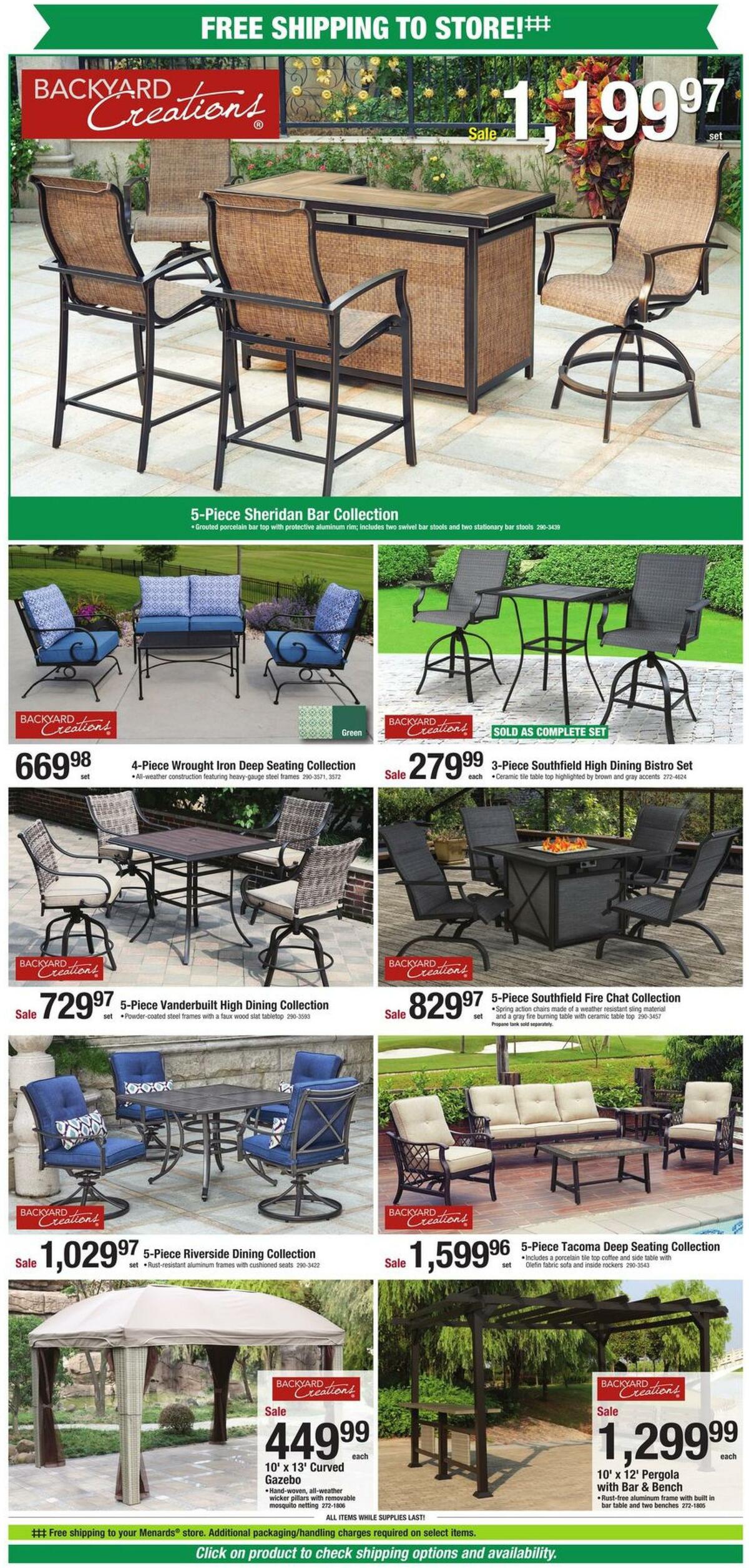 Menards Spring Decks and Landscaping Weekly Ad from April 1