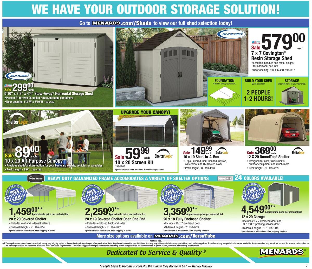Menards Weekly Ad from April 5