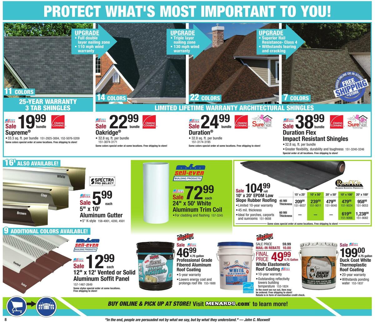 Menards Weekly Ad from April 5